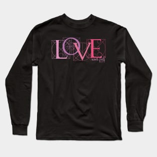Love Never Fails 1 Corinthians 13 4-8 Christian Valentines Day Long Sleeve T-Shirt